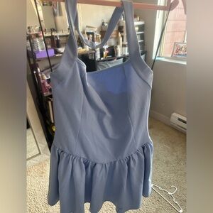 Elegant Blue Mini Dress